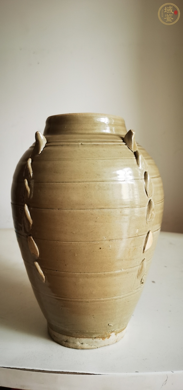 古玩陶瓷青釉罐真品鑒賞圖