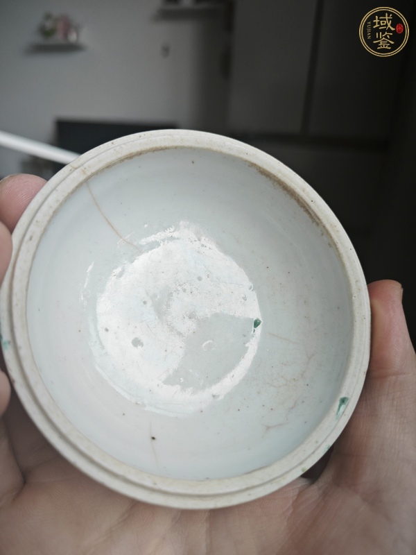 古玩陶瓷粉彩五子人物紋蓋盒真品鑒賞圖