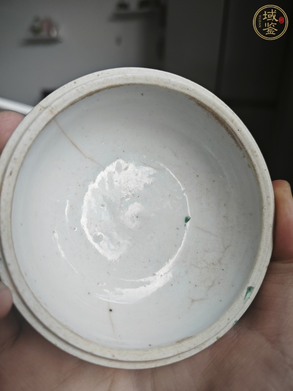古玩陶瓷粉彩五子人物紋蓋盒真品鑒賞圖