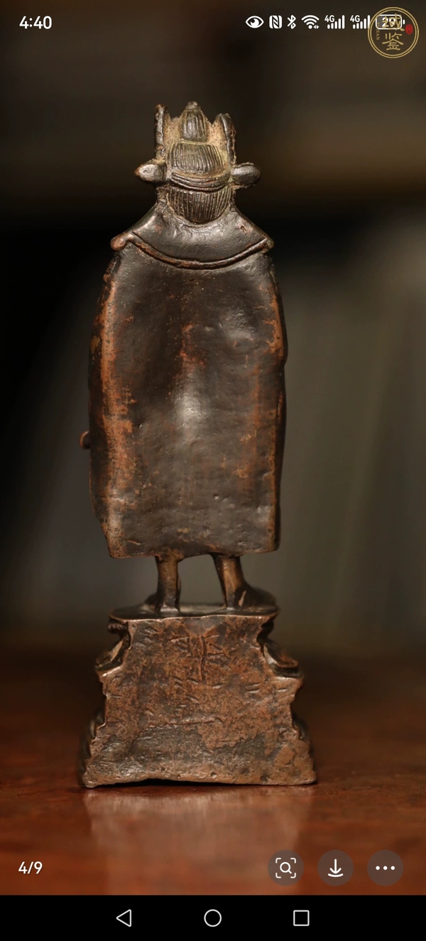 古玩銅器銅菩薩真品鑒賞圖