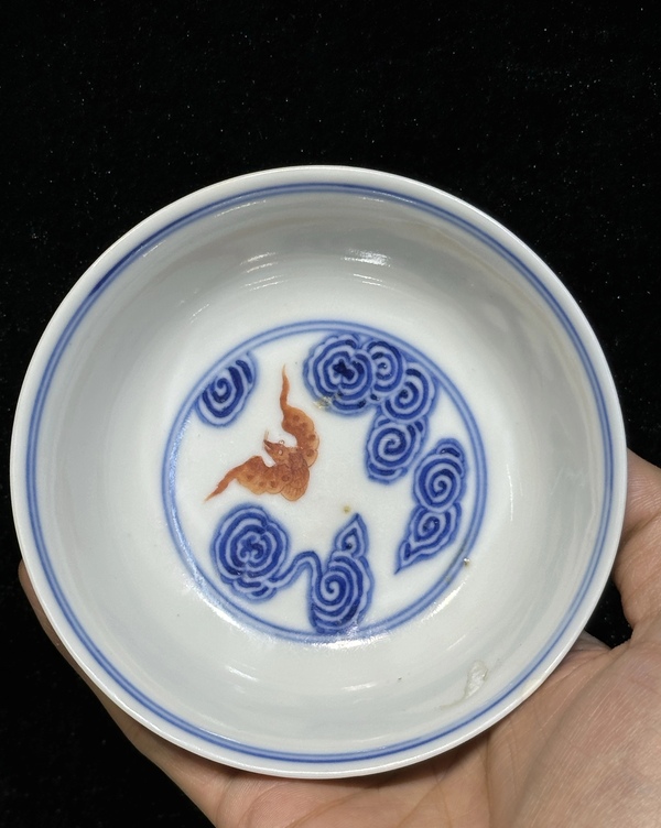古玩陶瓷青花洪福齊天宮式茶碗拍賣，當(dāng)前價(jià)格21000元