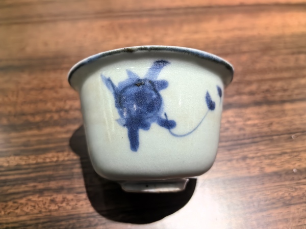 古玩陶瓷青花花卉紋杯拍賣，當(dāng)前價(jià)格1599元