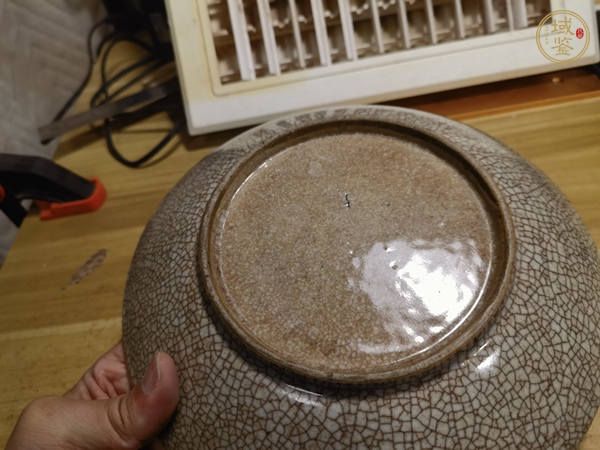 古玩陶瓷哥釉盤真品鑒賞圖