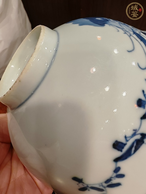 古玩晚清青花碗真品鑒賞圖