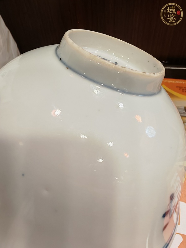 古玩陶瓷晚清青花碗真品鑒賞圖