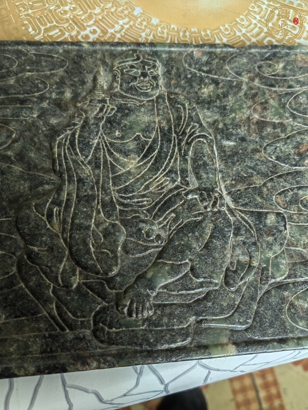 古玩玉器羅漢像擺件真品鑒賞圖