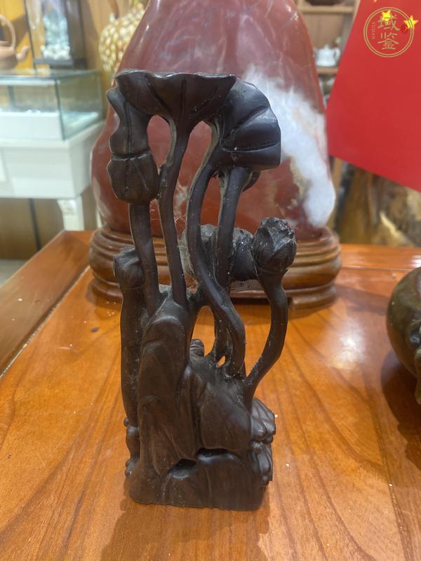 古玩雜項(xiàng)荷花鯉魚擺件真品鑒賞圖