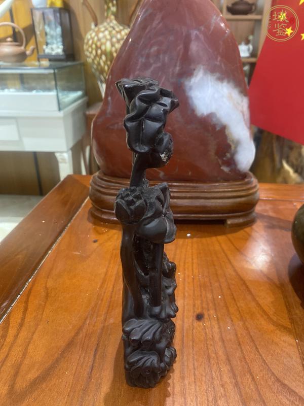古玩雜項(xiàng)荷花鯉魚擺件真品鑒賞圖