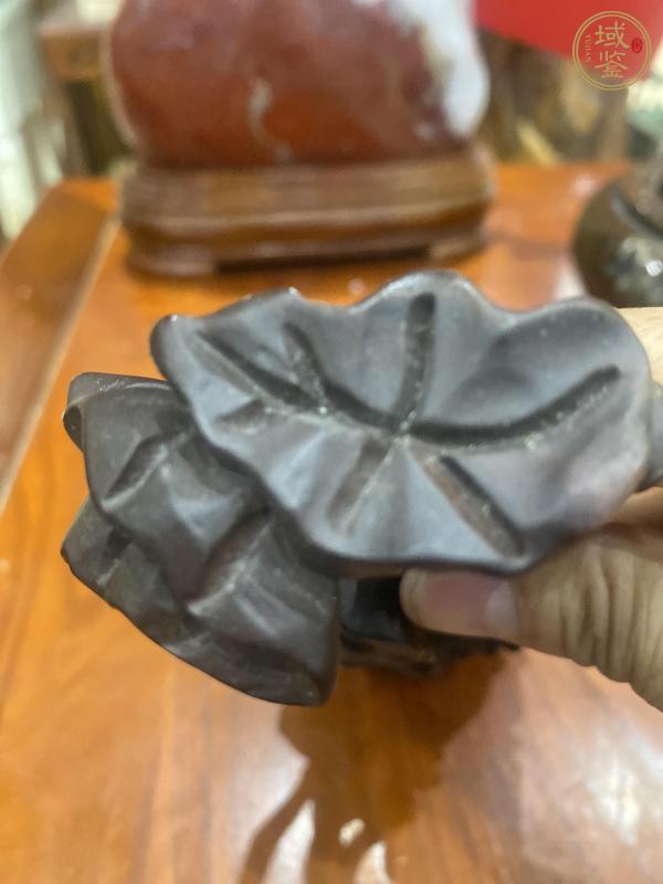 古玩雜項(xiàng)荷花鯉魚擺件真品鑒賞圖