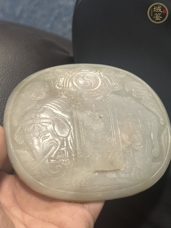 古玩和田玉雕“太平有象”瓦子真品鑒賞圖