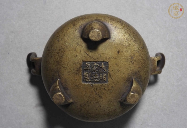 古玩銅器銅爐真品鑒賞圖