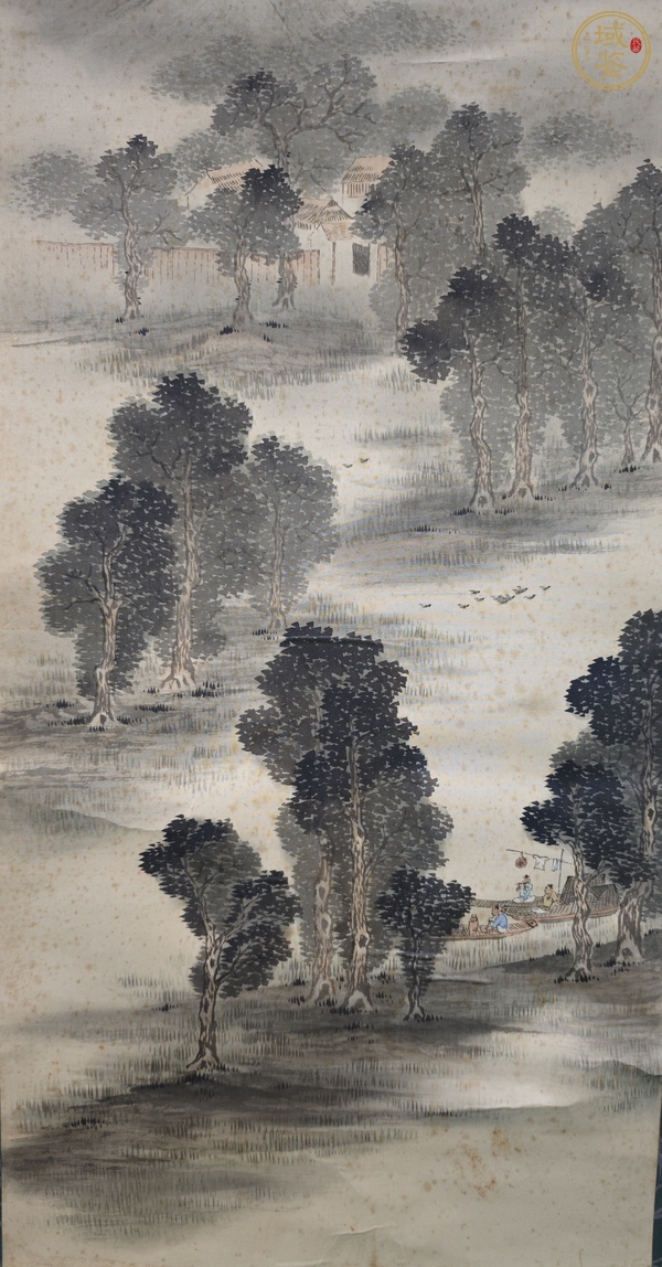 古玩字畫(huà)林紓款寫(xiě)意山水真品鑒賞圖
