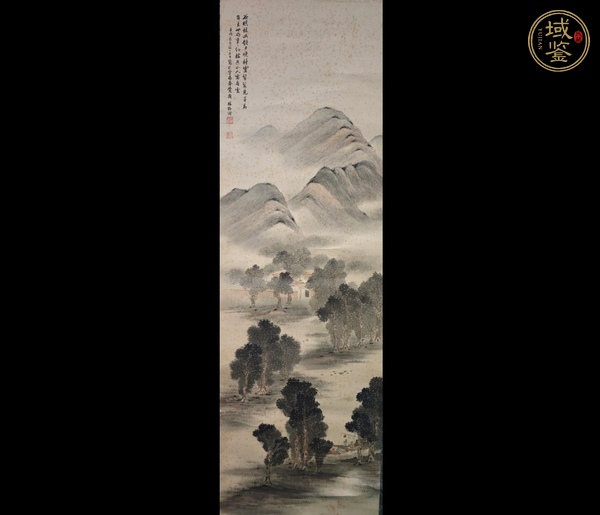 古玩林紓款寫意山水真品鑒賞圖