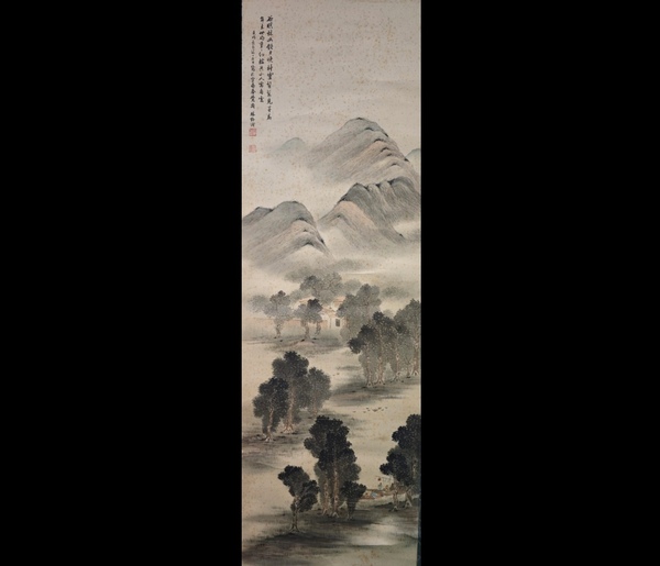 古玩轉賣晚清民國著名書畫家文學家林紓寫意山水拍賣,當前價格3000元