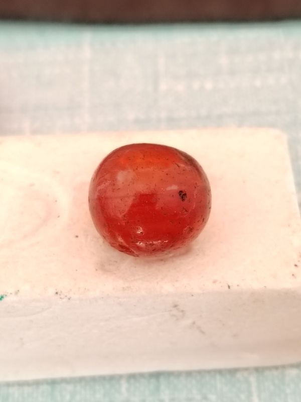 古玩玉器天然紅瑪瑙珠拍賣，當前價格68元