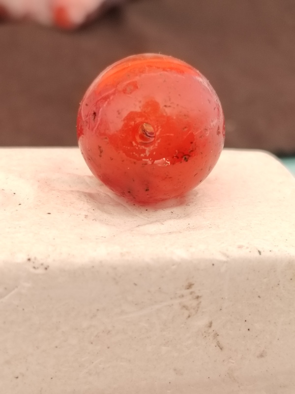 古玩玉器天然紅瑪瑙珠拍賣,當前價格68元