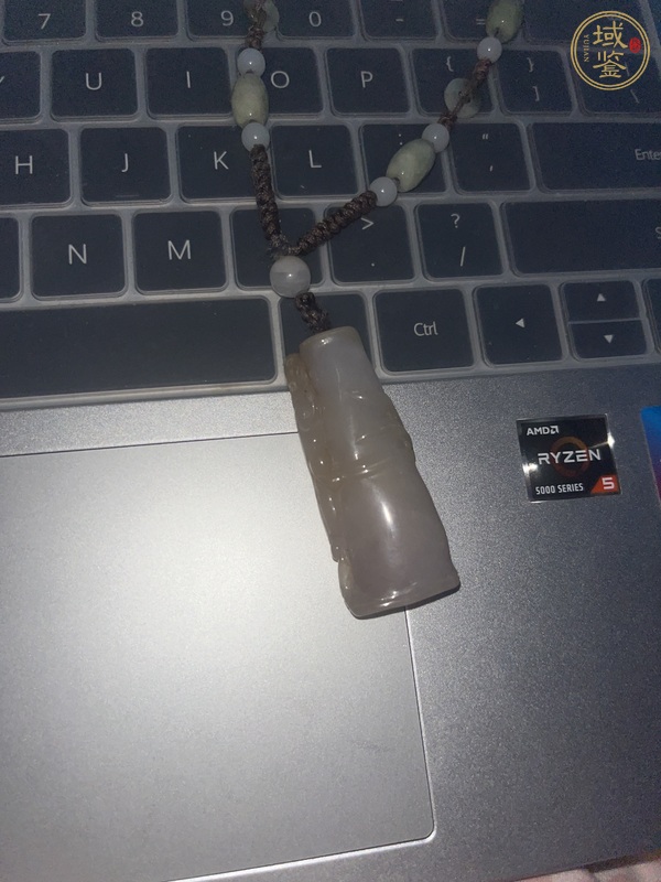 古玩玉器翡翠雕“節(jié)節(jié)高升”掛件真品鑒賞圖