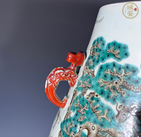 古玩陶瓷粉彩百鹿尊真品鑒賞圖