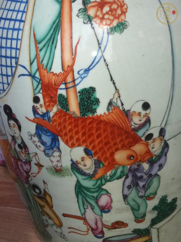 古玩陶瓷人物紋撣瓶真品鑒賞圖