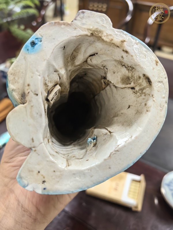 古玩陶瓷孔雀藍(lán)關(guān)公真品鑒賞圖