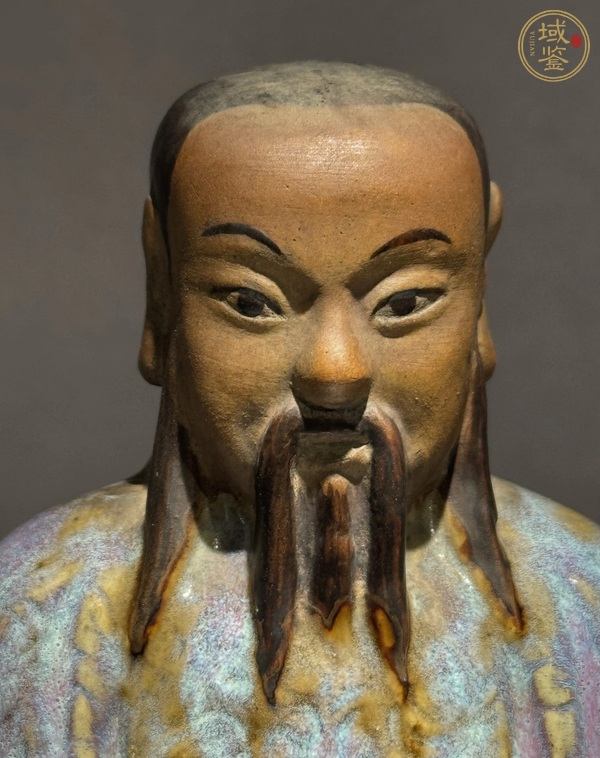 古玩陶瓷鈞釉玄武大帝造像真品鑒賞圖