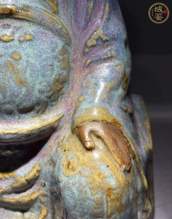 古玩陶瓷鈞釉玄武大帝造像真品鑒賞圖