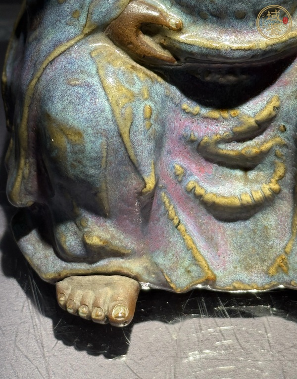 古玩陶瓷鈞釉玄武大帝造像真品鑒賞圖
