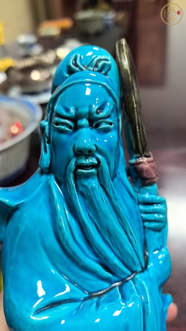 古玩陶瓷關(guān)公塑像真品鑒賞圖