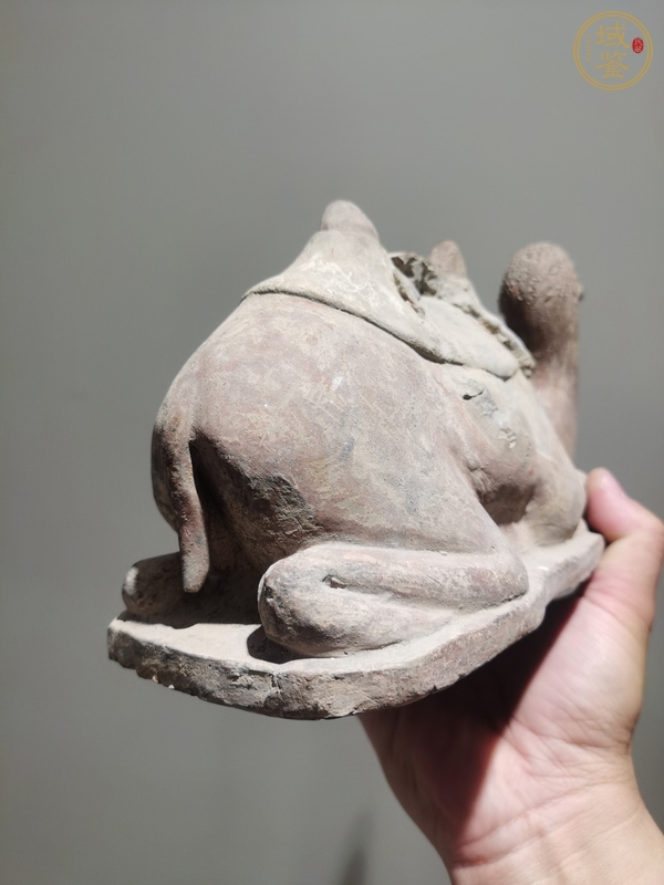 古玩陶瓷陶駱駝?wù)嫫疯b賞圖