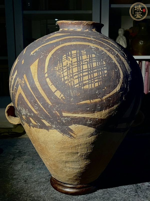 古玩陶瓷馬家窯文化馬廠類型彩陶罐真品鑒賞圖