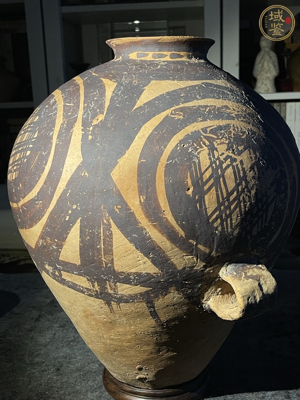 古玩陶瓷馬家窯文化馬廠類型彩陶罐真品鑒賞圖
