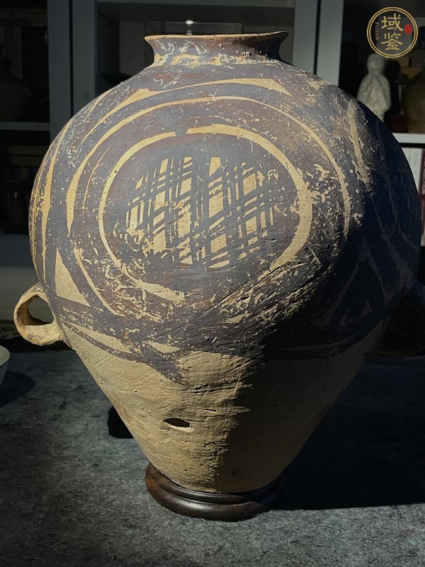 古玩陶瓷馬家窯文化馬廠類型彩陶罐真品鑒賞圖