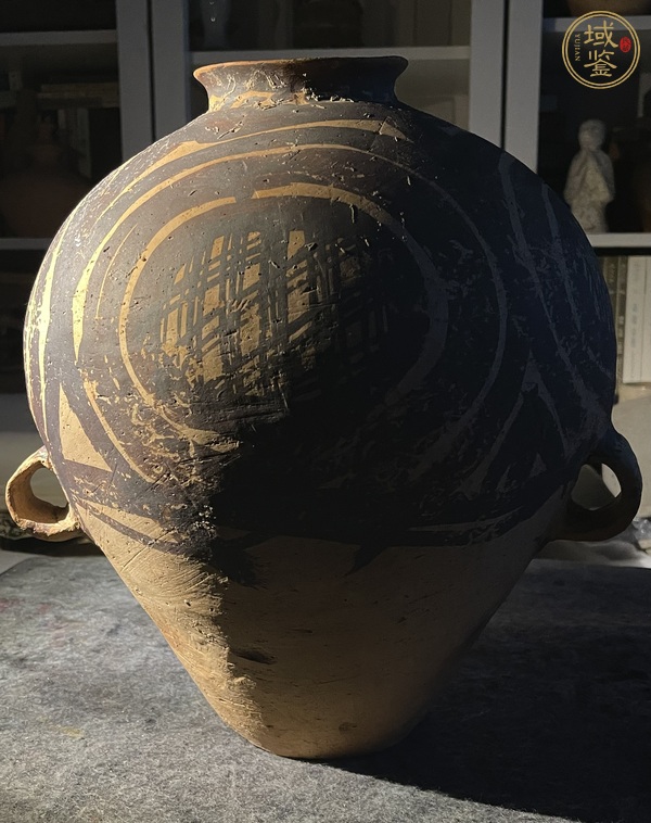 古玩陶瓷馬家窯文化馬廠類型彩陶罐真品鑒賞圖