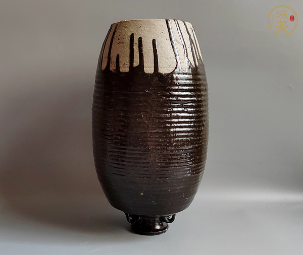 古玩陶瓷黑釉梅瓶真品鑒賞圖