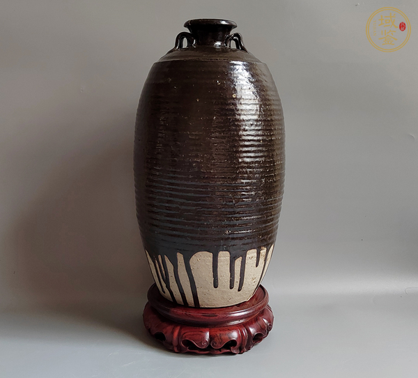 古玩陶瓷黑釉梅瓶真品鑒賞圖