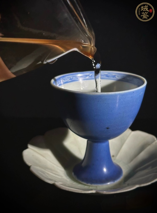 古玩陶瓷高足杯真品鑒賞圖