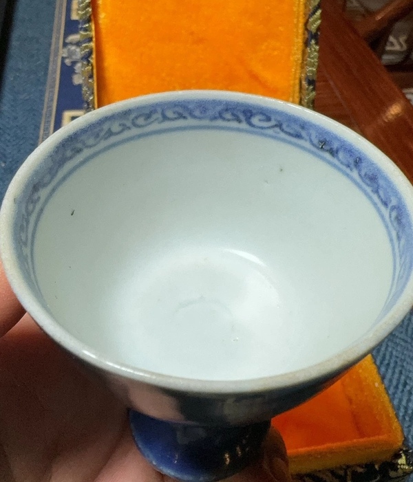 古玩陶瓷高足杯拍賣，當前價格30000元