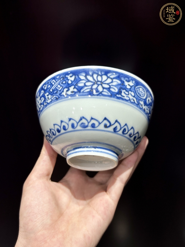 古玩陶瓷富貴佳器款青花碗真品鑒賞圖