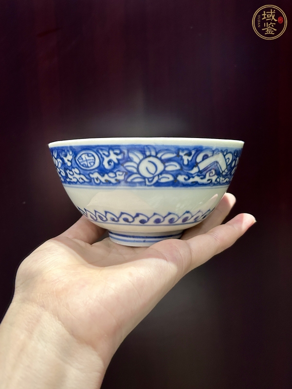 古玩陶瓷富貴佳器款青花碗真品鑒賞圖