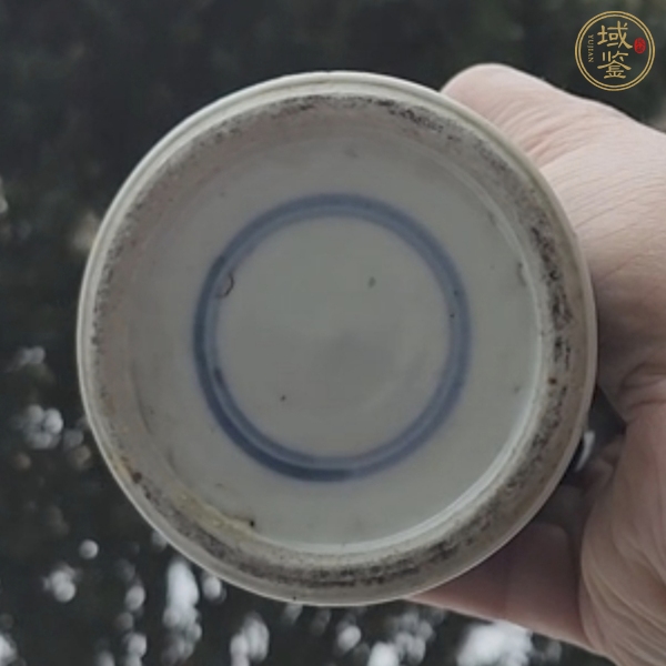 古玩陶瓷青花留白梅紋觀音瓶真品鑒賞圖