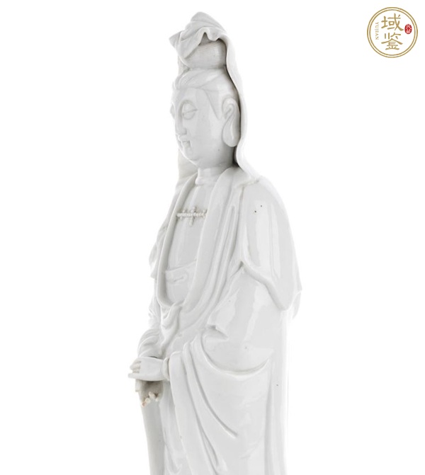 古玩陶瓷德化白瓷觀音菩薩造像真品鑒賞圖