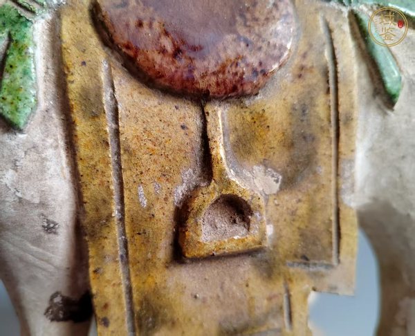 古玩陶瓷明三彩馬真品鑒賞圖