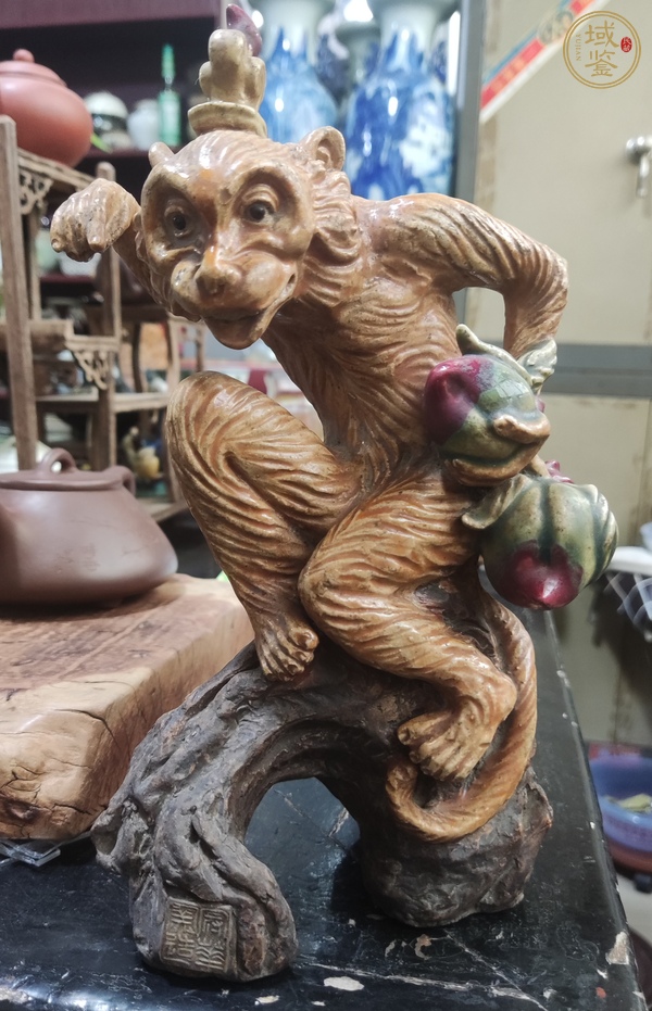 古玩靈猴獻(xiàn)瑞真品鑒賞圖
