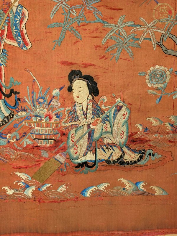 古玩雜項(xiàng)蘇繡神仙故事真品鑒賞圖