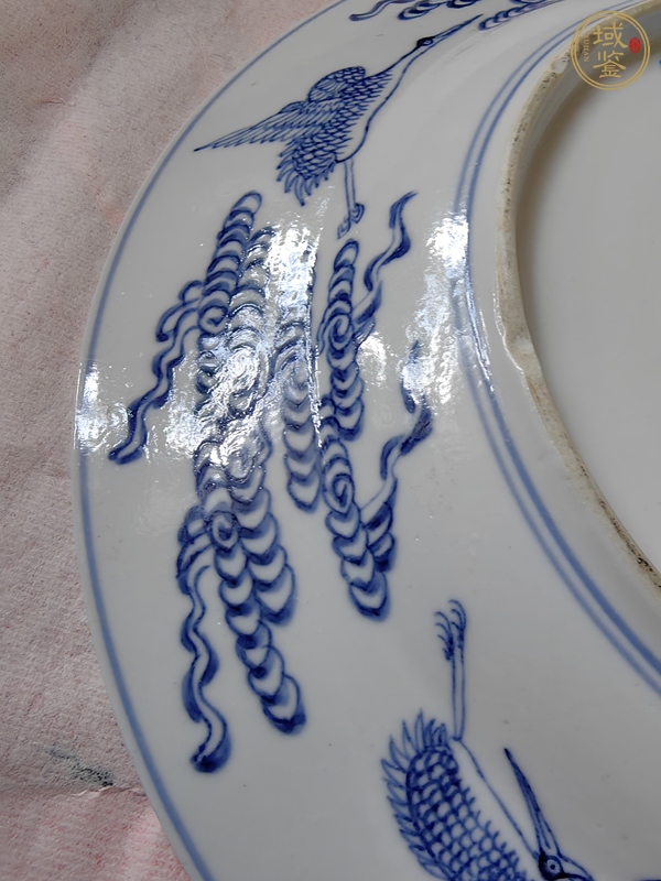 古玩陶瓷八仙圖青花盤真品鑒賞圖