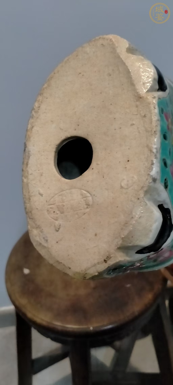 古玩陶瓷民國粉彩造像真品鑒賞圖