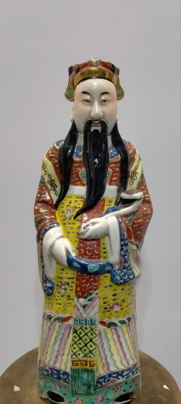 古玩陶瓷民國粉彩造像拍賣，當(dāng)前價(jià)格4388元
