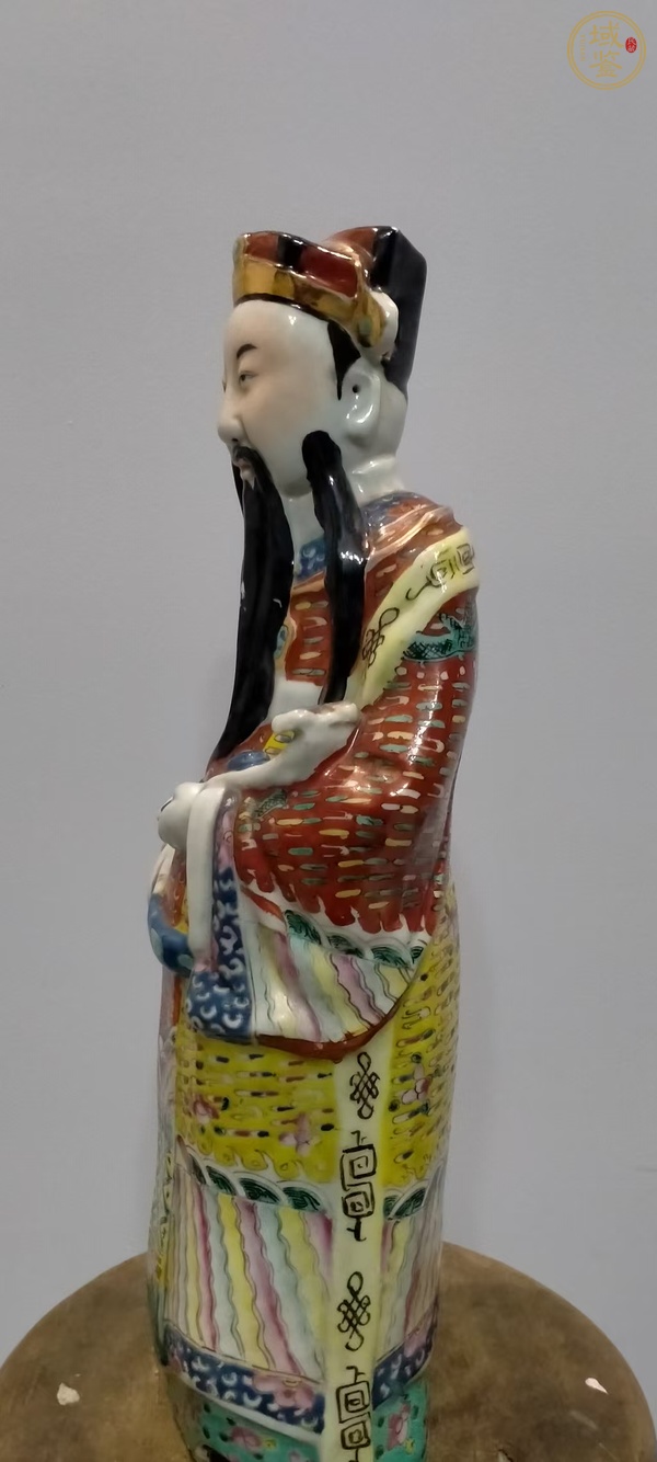 古玩民國粉彩造像真品鑒賞圖