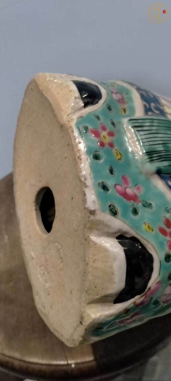 古玩陶瓷民國粉彩造像真品鑒賞圖