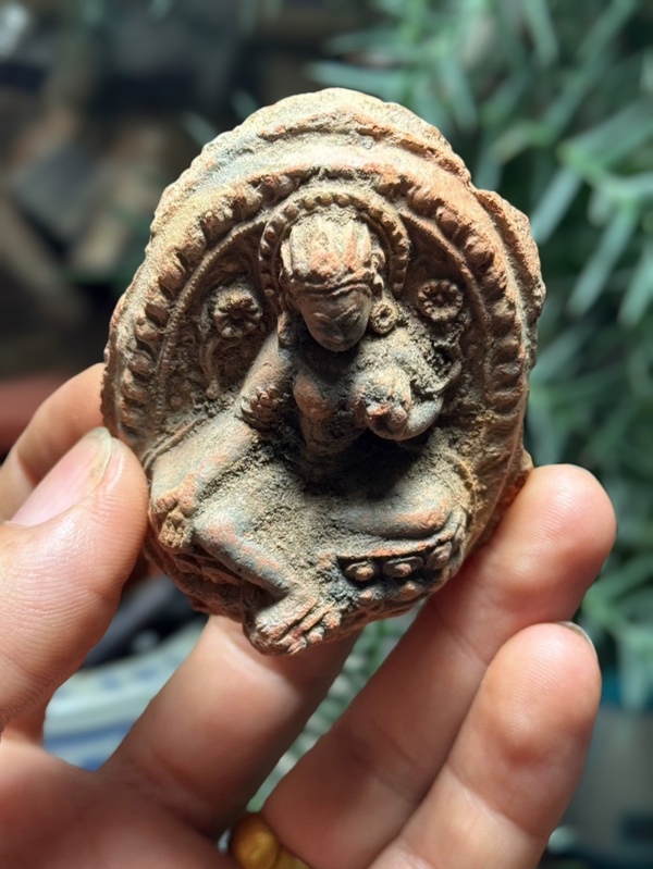 古玩雜項明代.綠度母擦擦(觀音菩薩化身)拍賣，當前價格0元